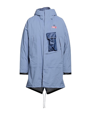 C.P. COMPANY Full-length jacket Slate blue 100% Polyamide, Polyester