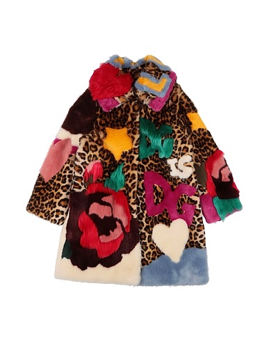DOLCE&GABBANA Teddy Coat Sand 53% Modacrylic, 28% Acrylic, 19% Polyester
