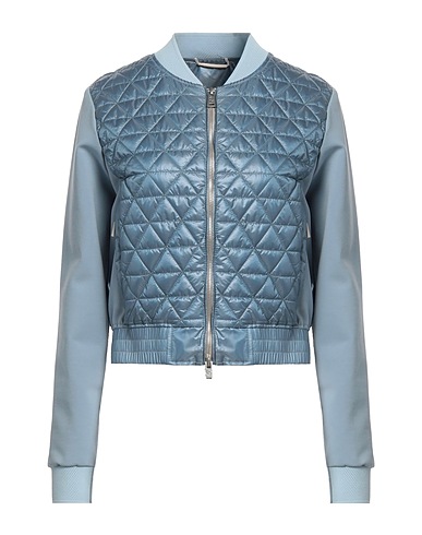 PEOPLE OF SHIBUYA Bomber Light blue 67% Cotton, 29% Polyamide, 4% Elastane, Polyester