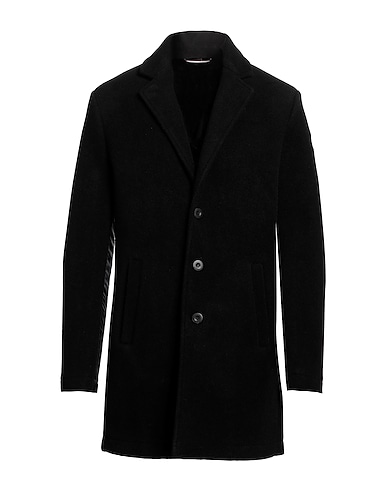 COLMAR Coat Black 60% Polyester, 25% Acrylic, 12% Virgin Wool, 3% Elastane