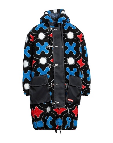CHARLES JEFFREY LOVERBOY Teddy Coat Black 38% Recycled polyester, 32% Polyester, 30% Acrylic