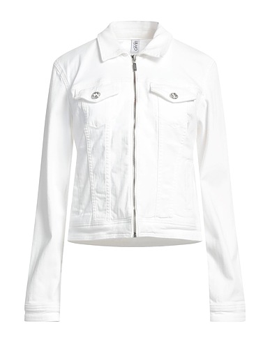 LIU •JO Jacket White 98% Cotton, 2% Elastane