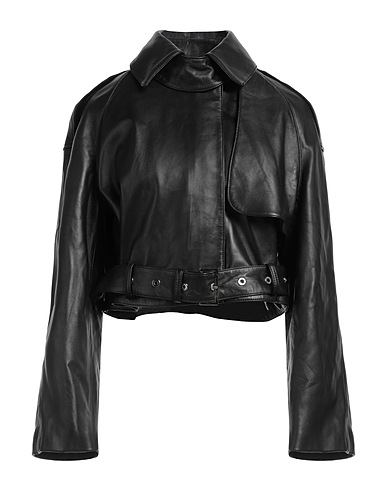 DONDUP Jacket Black 100% Lambskin