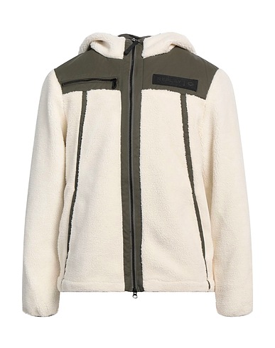REPLAY Teddy Coat Avorio 100% Poliestere, Cotone