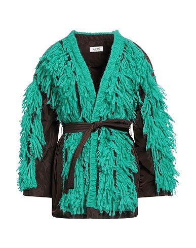AVIÙ Jacket Green 32% Acrylic, 26% Polyamide, 25% Mohair wool, 17% Virgin Wool, Polyester