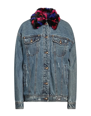 VERSACE JEANS COUTURE Jeansjacke Blau 100% Baumwolle, Modacryl, Acetat