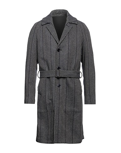LARDINI Coat Midnight blue 49% Wool, 38% Cotton, 12% Polyamide, 1% Elastane