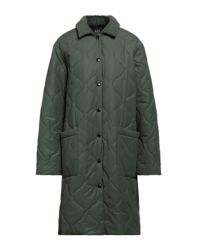 A.P.C. Cappotto Verde militare 51% Cotone, 49% Poliammide