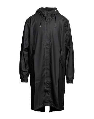 RAINS Full-length jacket Black 100% Polyester, Polyurethane