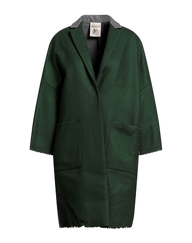 SEMICOUTURE Coat Green 75% Virgin Wool, 25% Polyamide