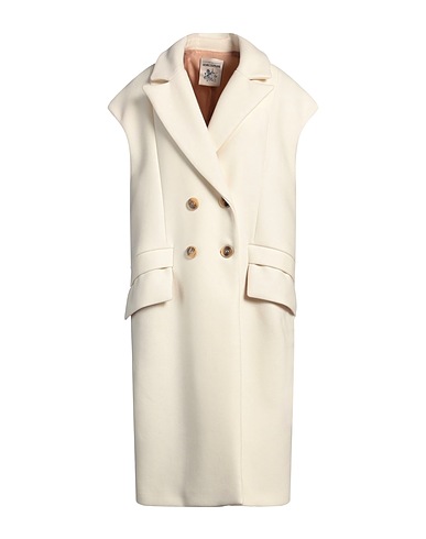 SEMICOUTURE Cabanjacke & Zweireiher Cremeweiß 75% Schurwolle, 25% Polyamid, Polyester