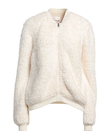 REPLAY Teddy Coat Off white 100% Polyester