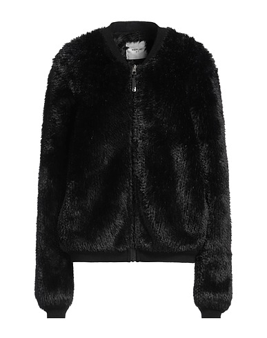 REPLAY Kunstpelz Schwarz 100% Polyester