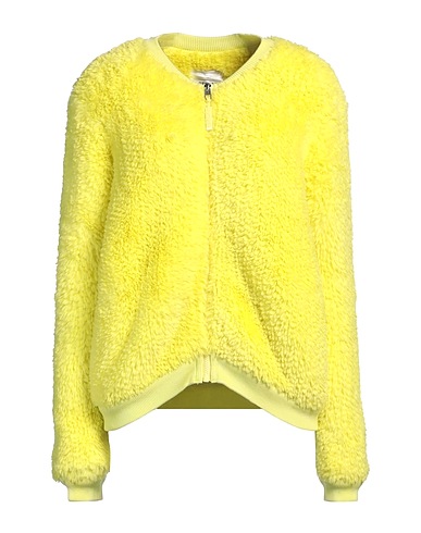 REPLAY Teddy Coat Yellow 100% Polyester