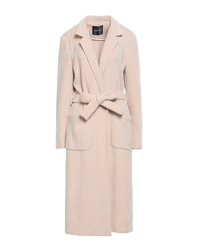 EMY-Ò FEMALE Cappotto Beige 82% Poliestere, 18% Nylon