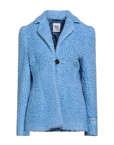 OPENING CEREMONY Teddy Coat Sky blue 63% Acrylic, 27% Wool, 10% Polyester