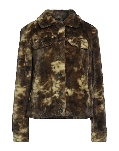 GUESS Teddy Coat Military green 100% Polyester