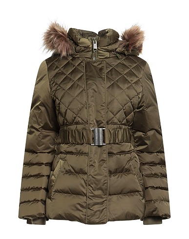 GUESS Shell  jacket Military green 100% Polyester