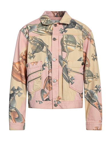 VIVIENNE WESTWOOD Denim jacket Pink 52% Organic cotton, 29% Lyocell, 19% Linen