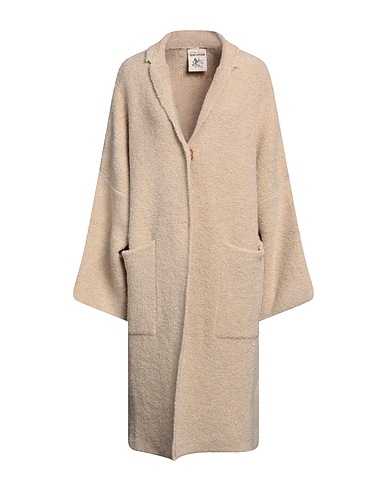 SEMICOUTURE コート ベージュ 毛（アルパカ） 29% / ウール 29% / アクリル 29% / ナイロン 12% / ポリウレタン 1%