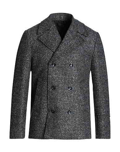 OFFICINA 36 Coat Grey 75% Polyester, 20% Acrylic, 5% Other Fibres
