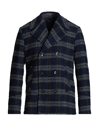 OFFICINA 36 Coat Midnight blue 78% Polyester, 15% Acrylic, 7% Other Fibres