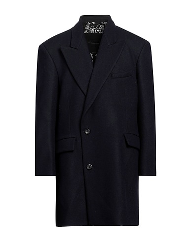 FEDERICO CINA Coat Midnight blue 70% Wool, 30% Polyamide