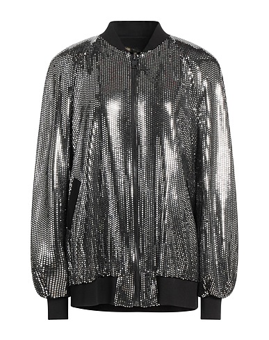 BABYLON Bomber Silver 80% Polyester, 7% Polyamide, 7% Metallic fiber, 6% Elastane