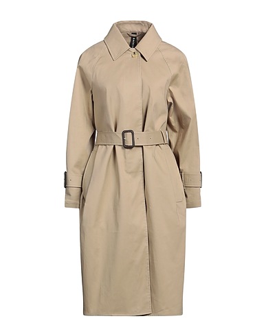 MACKINTOSH Lange Jacke Khaki 100% Baumwolle, Wolle, Seide
