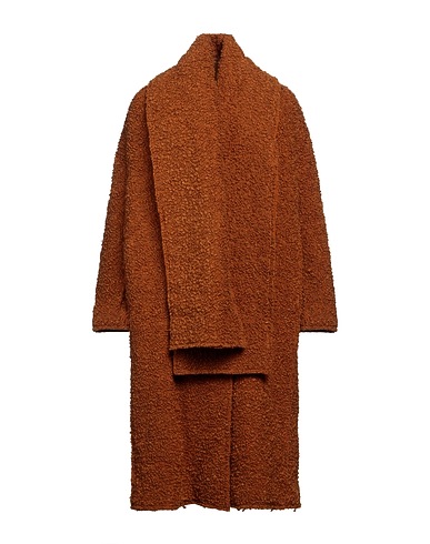 ERIKA CAVALLINI Coat Camel 88% Virgin Wool, 12% Polyamide