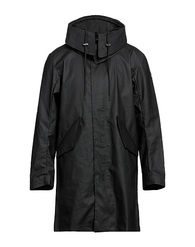 ADD Full-length jacket Black 63% Linen, 37% Polyurethane