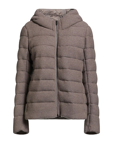 PUROTATTO Shell jacket Khaki 70% Wool, 30% Cashmere