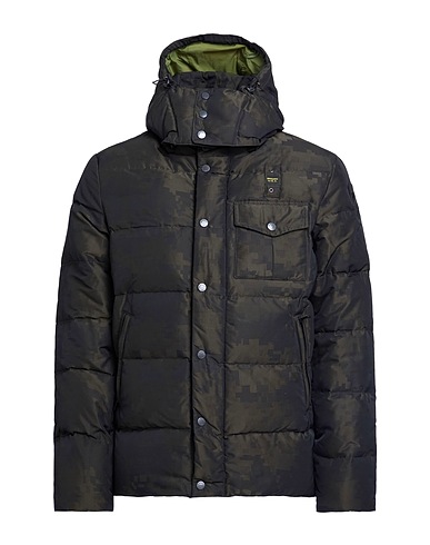 BLAUER. Shell  jacket Dark green 100% Polyester