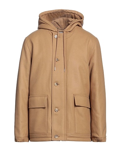 SANDRO Coat Camel 70% Wool, 20% Polyamide, 10% Cashmere