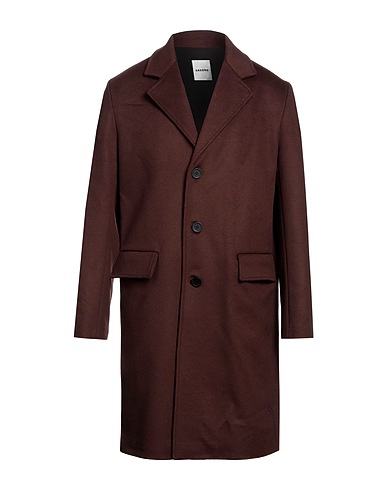 SANDRO Coat Brown 90% Wool, 10% Cashmere