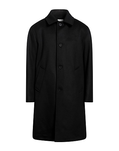 SANDRO Coat Black 90% Virgin Wool, 10% Cashmere