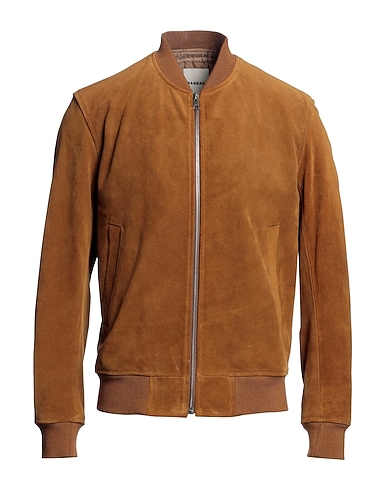 SANDRO Jacket Cow leather, Viscose, Polyamide, Other Fibres