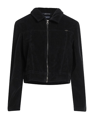 SUPERDRY Giubbotto Nero 100% Cotone