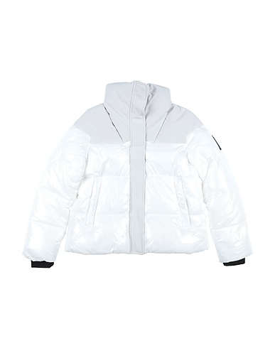 BOMBOOGIE Piumino Bianco 100% Nylon, Poliestere riciclato, Elastan