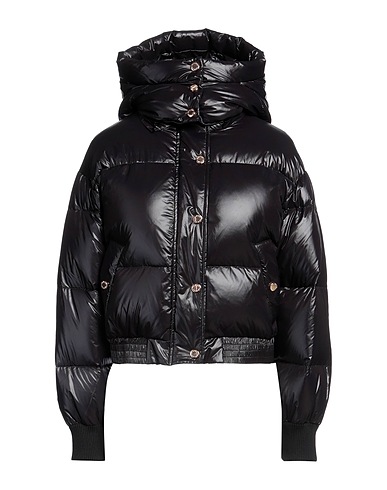 SANDRO Shell jacket Black 100% Polyamide, Polyester, Elastane