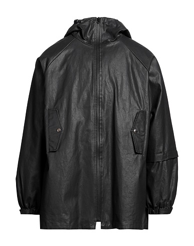 RAGLAN UNITED Parka Nero 100% Cotone, Spalmato poliuretano