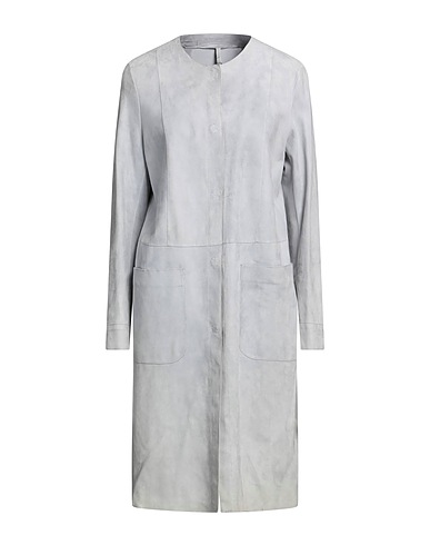 SALVATORE SANTORO Full-length jacket Light grey Ovine leather