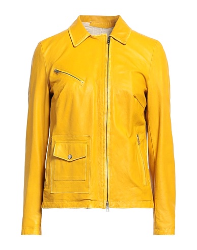 SALVATORE SANTORO Jacket Yellow Ovine leather