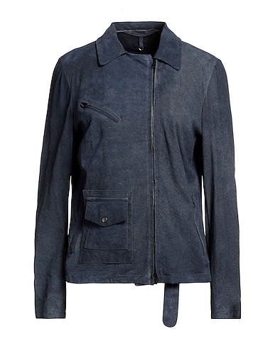 SALVATORE SANTORO Jacket Navy blue Ovine leather