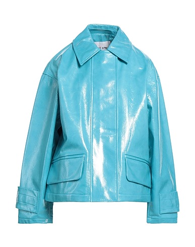 STAND STUDIO Jacket Turquoise 90% Polyurethane, 10% Thermoplastic polyurethane