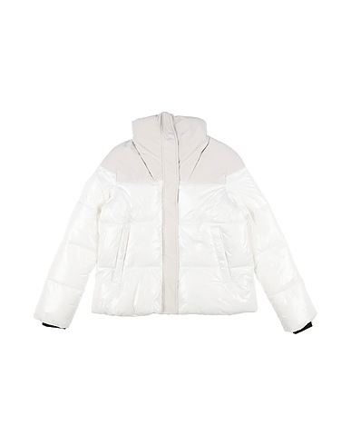 BOMBOOGIE Shell  jacket White 100% Nylon, Recycled polyester, Elastane