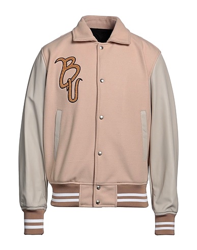 B-USED Bomber Sand 57% Polyester, 39% Acrylic, 4% Wool, Soft Leather