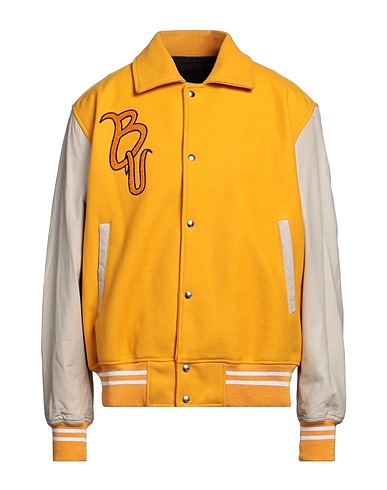 B-USED Bomber Marigold 57% Polyester, 39% Acrylic, 4% Wool, Soft Leather