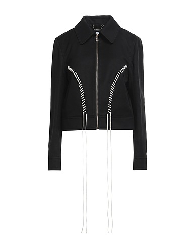 CHLOÉ Jacket Black 65% Virgin Wool, 35% Linen, Silk