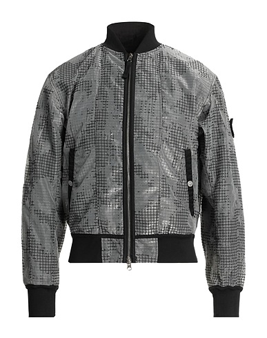 STONE ISLAND Bomber Black 51% Cotton, 49% Polyester, Elastane